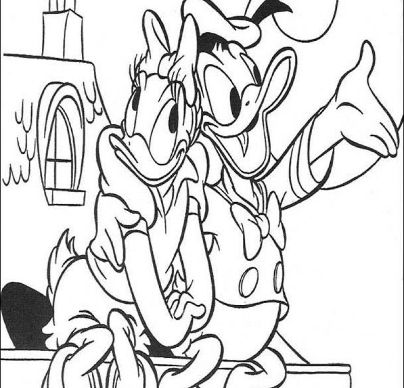 Disney Donald And Daisy Coloring Pages - Kids Colouring Pages