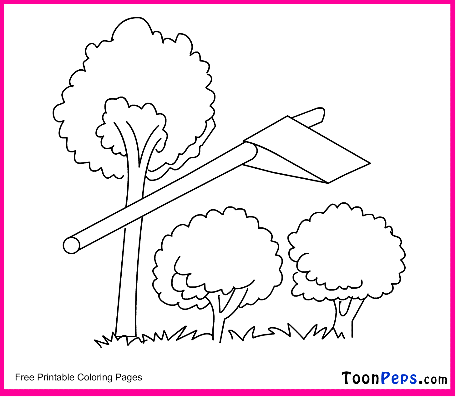 Toonpeps : Free Printable Small Tree coloring pages for kids
