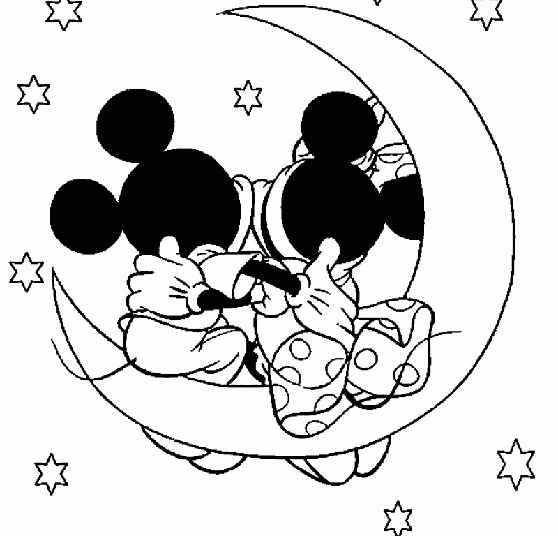 Mickey And Minnie Coloring Pages - HD Printable Coloring Pages