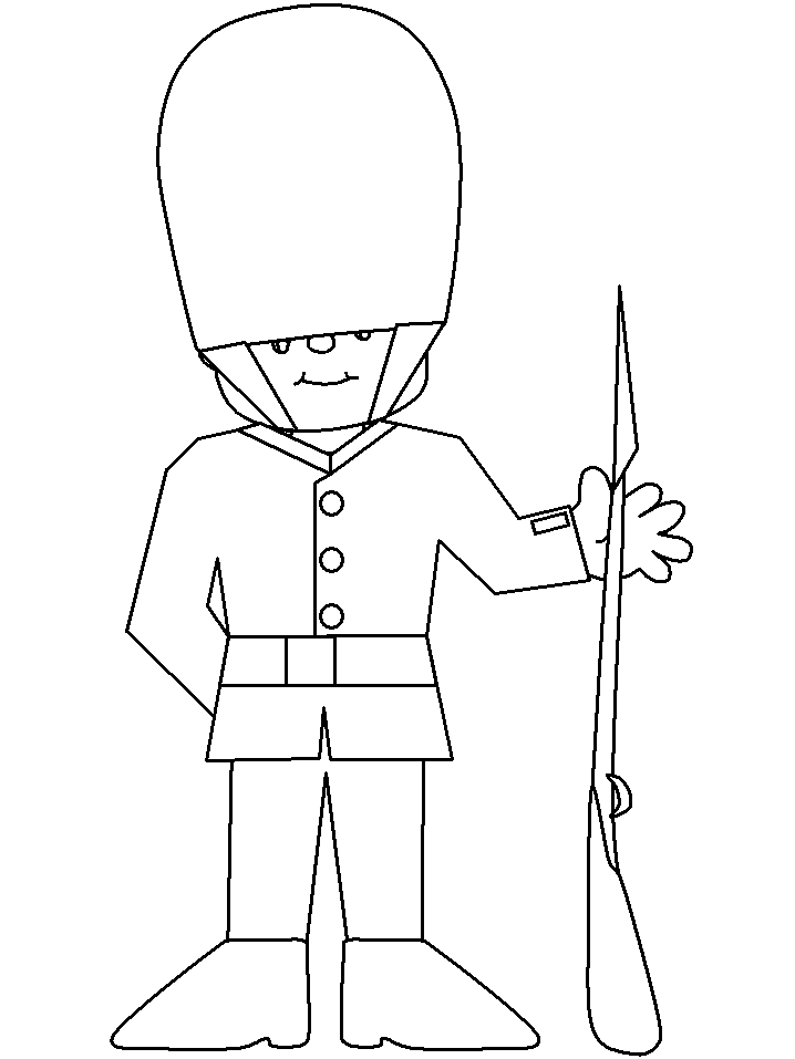 Palace Guard Colouring Page