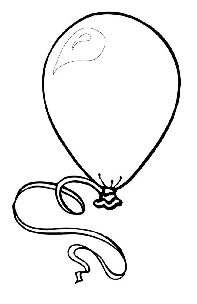 The Big New Year Balloon Coloring Page | New Year Coloring Page | Pin…