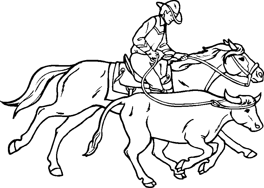 Cartoon Coloring Free Kids Coloring Pages FIRE DOG : cowboy wagon 