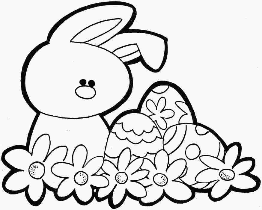 Colouring Pages Easter Bunny Printable Free For Little Kids 15098#