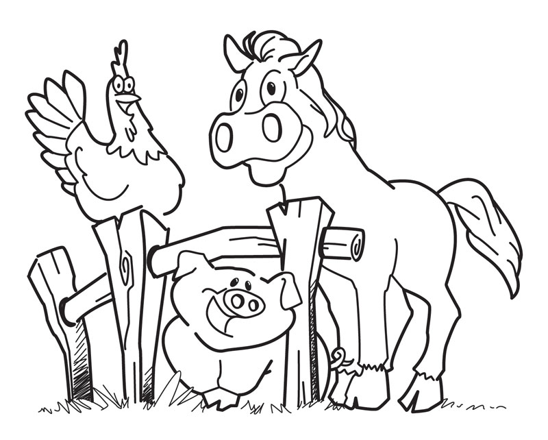 farm free printable coloring pages : Printable Coloring Sheet 