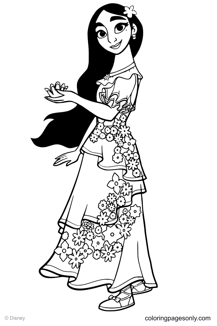 Isabela Madrigal Coloring Pages - Encanto Coloring Pages - Coloring Pages  For Kids And Adults
