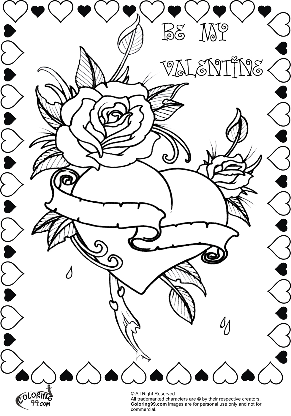 Drawing Roses #161941 (Nature) – Printable coloring pages