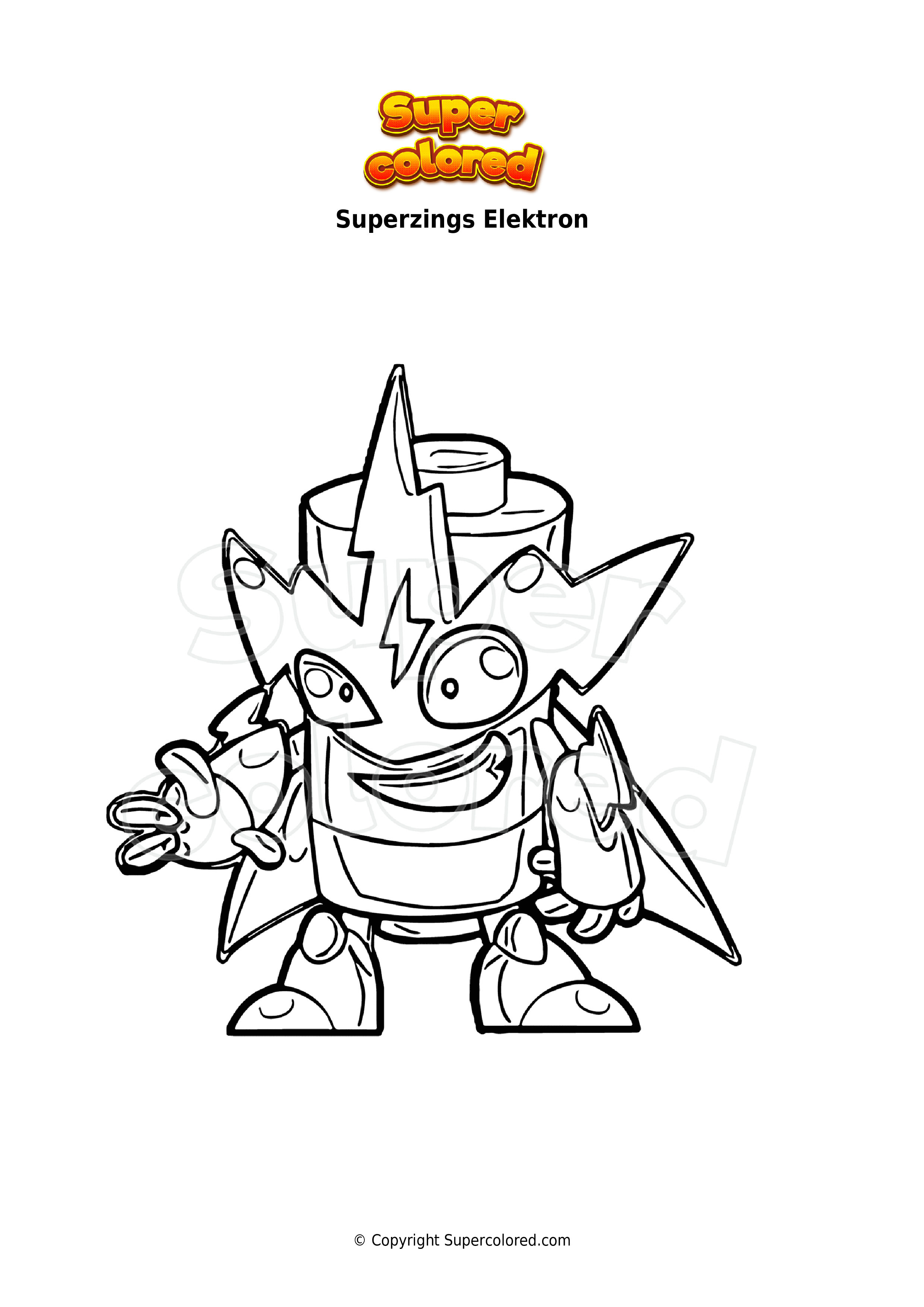 Coloring Pages - Superzings - Supercolored