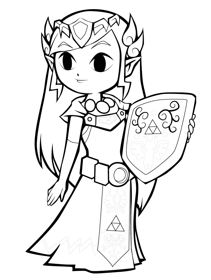 The Legend Of Zelda Coloring Pages - Free Printable Coloring Pages for Kids
