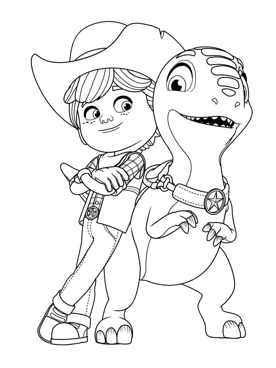 Dino Ranch coloring pages