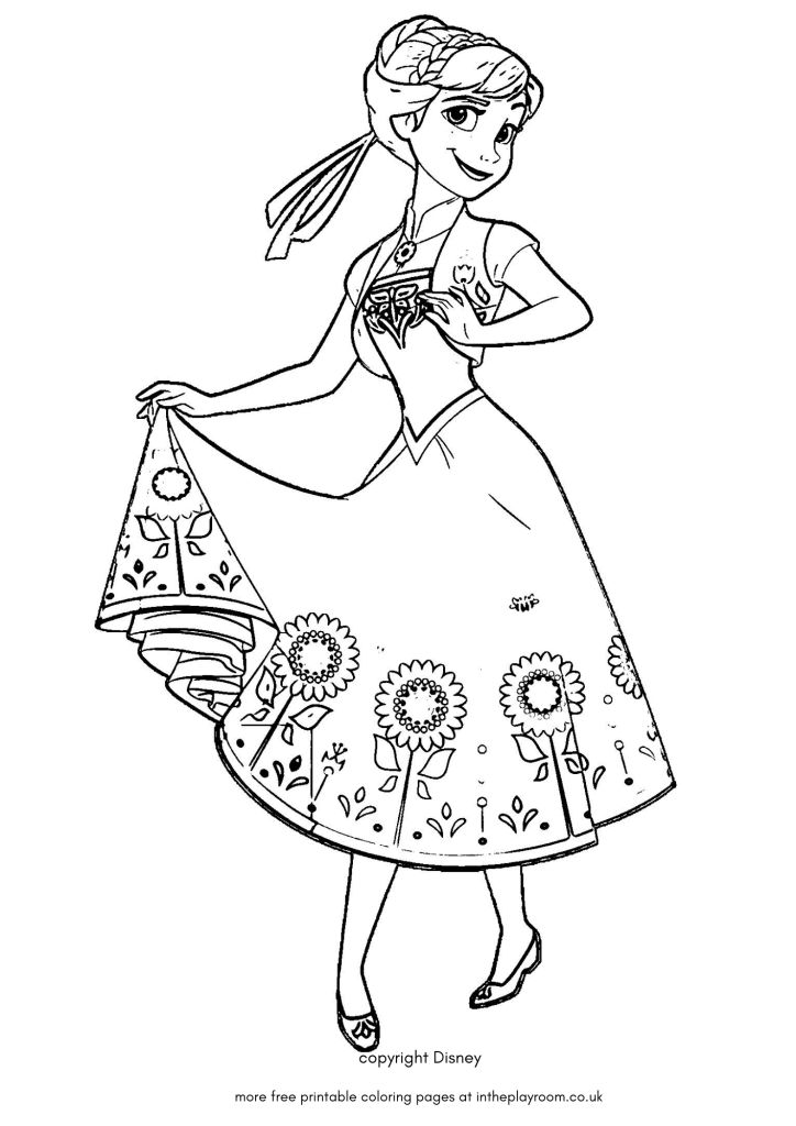 30 Frozen Coloring Pages (Elsa, Anna, Olaf and more!) - In The Playroom