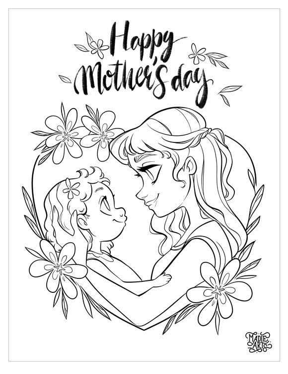 Mother's Day Series - Free Coloring Pages & Printables | HP® Official Site