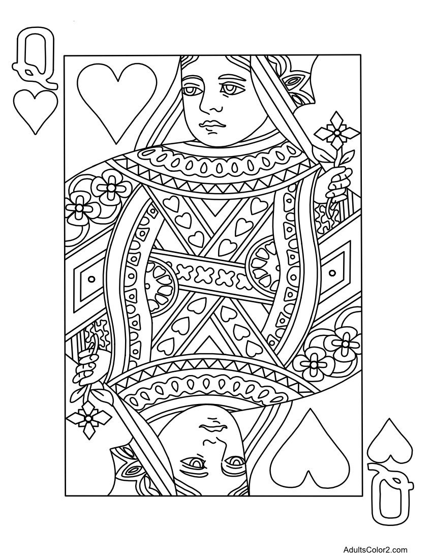 Cards Coloring Page (33 Photo) Drawings For Sketching And Not Only ...