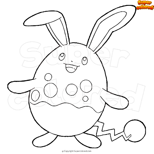 Coloring page Pokemon Azumarill ...