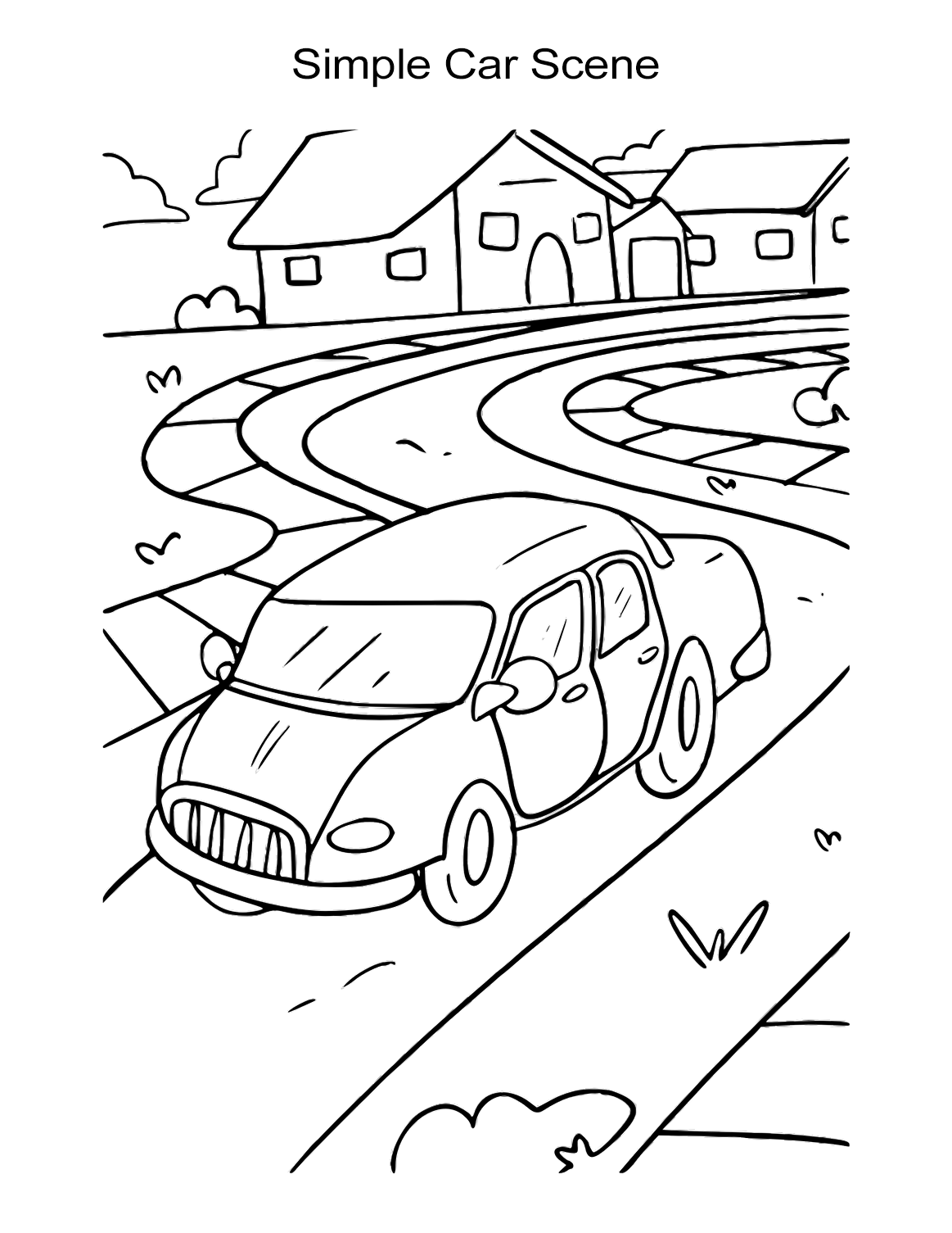 10 Car Coloring Sheets: Sports, Muscle, Racing Cars and More - ALL ESL