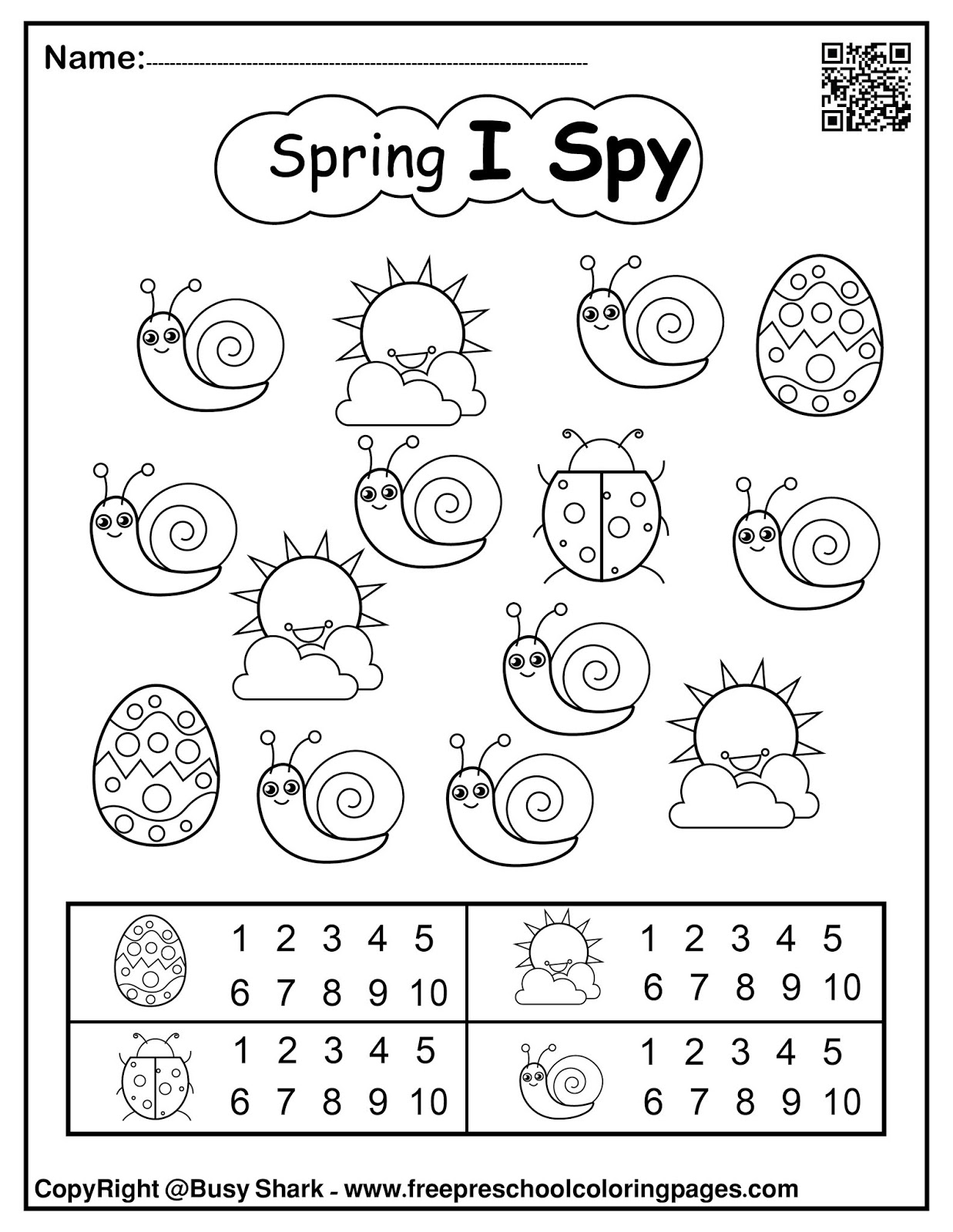 I Spy free preschool coloring pages ...