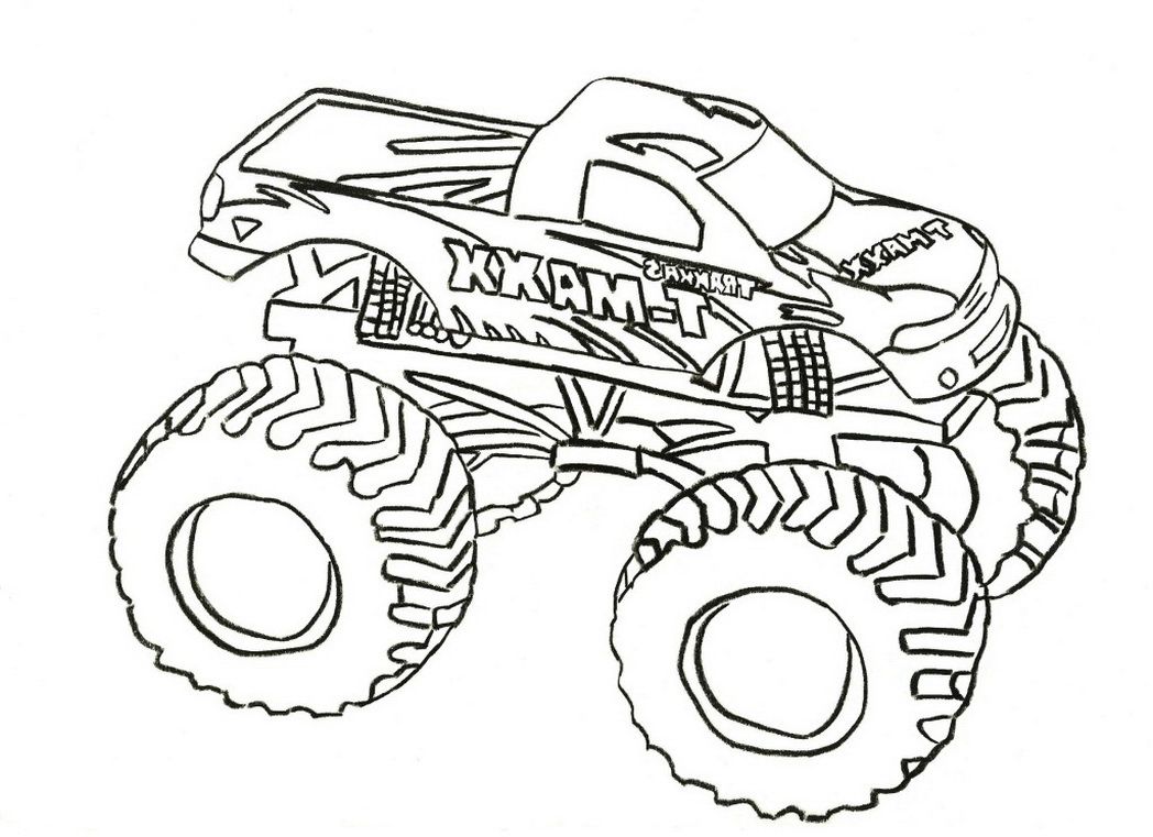 coloring pages monster truck 123. monster trucks coloring pages 02 ...