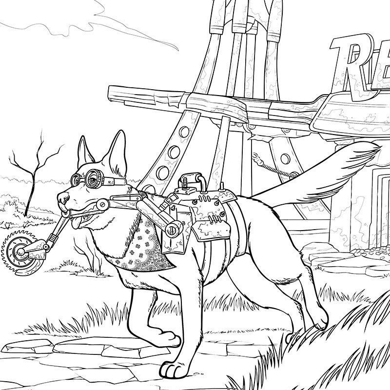 So... There's a Fallout coloring book, now. : Fallout
