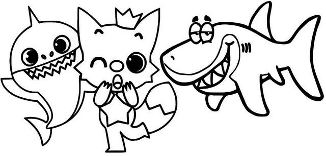 12 Best Baby Shark Pinkfong Coloring Sheets for Children - Coloring Pages |  Shark coloring pages, Baby shark, Coloring pages