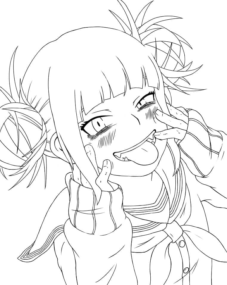 Himiko Toga Coloring Pages - Coloring Nation