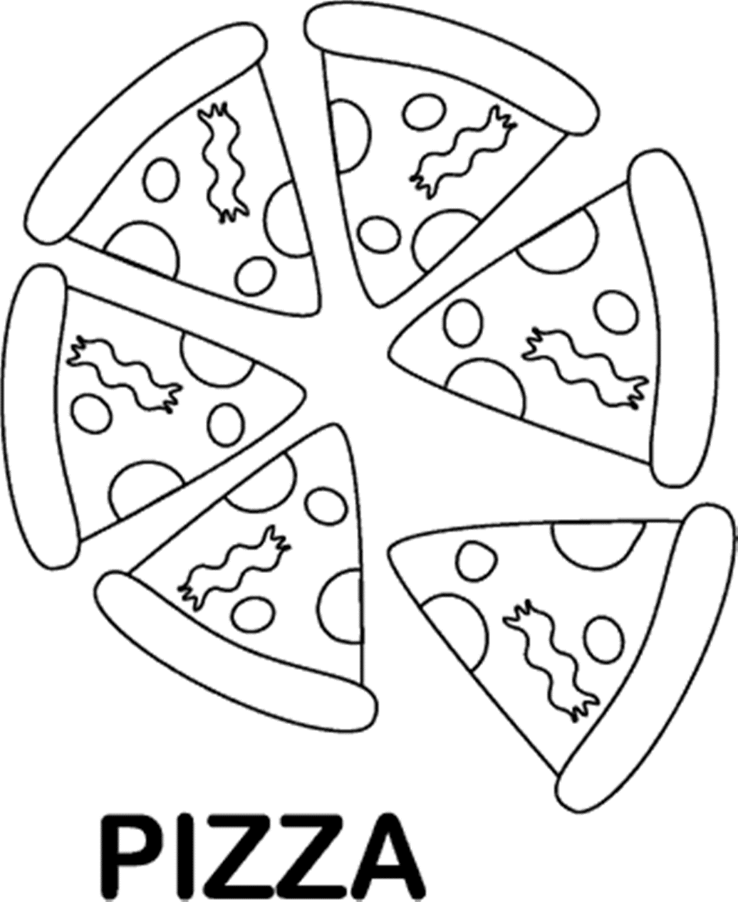 Pizza Steve Coloring Pages Pizza Coloring Pages. Kids Coloring ...
