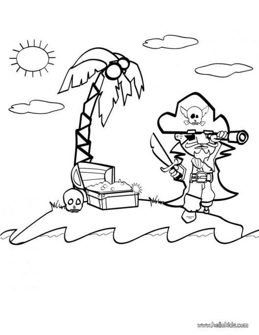 Pirate Flag Coloring Pages Print Free Printable Pirate Ship ...