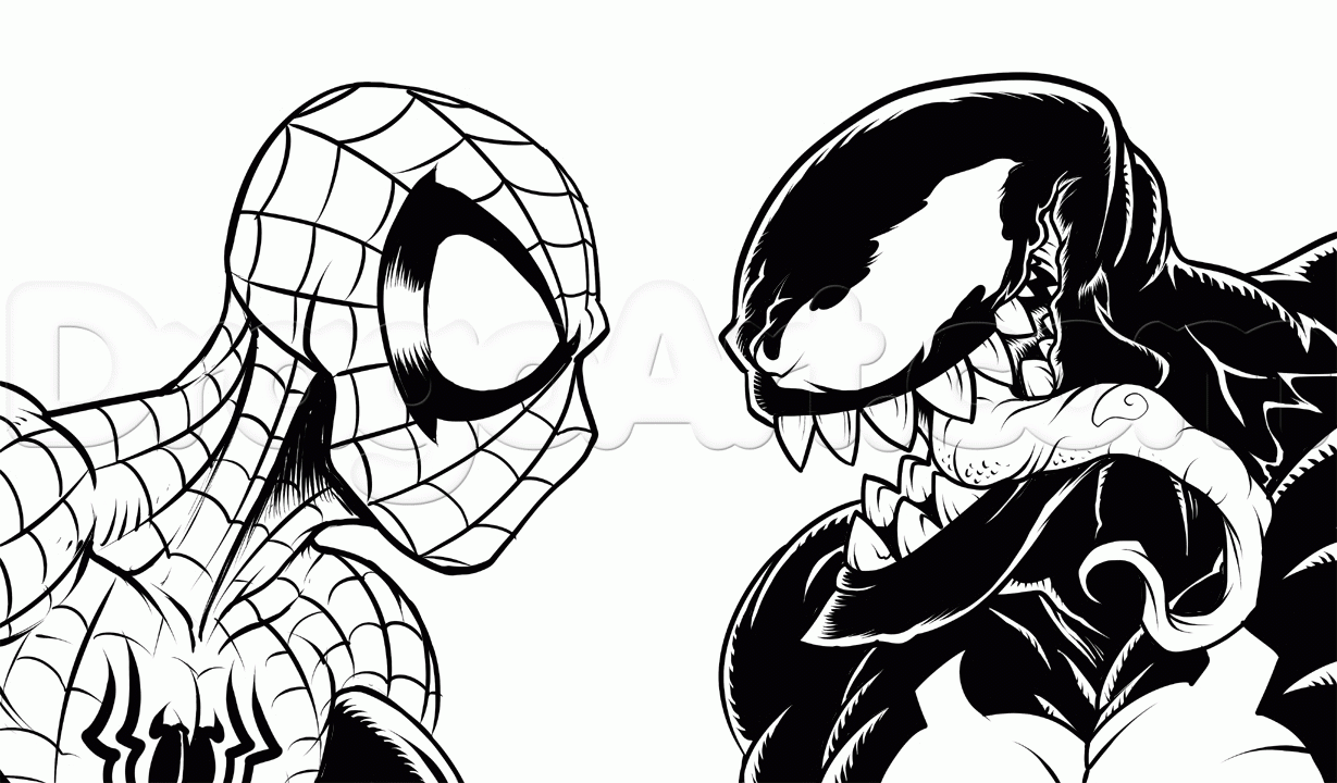 Free Venom Coloring Pages | Vector Images