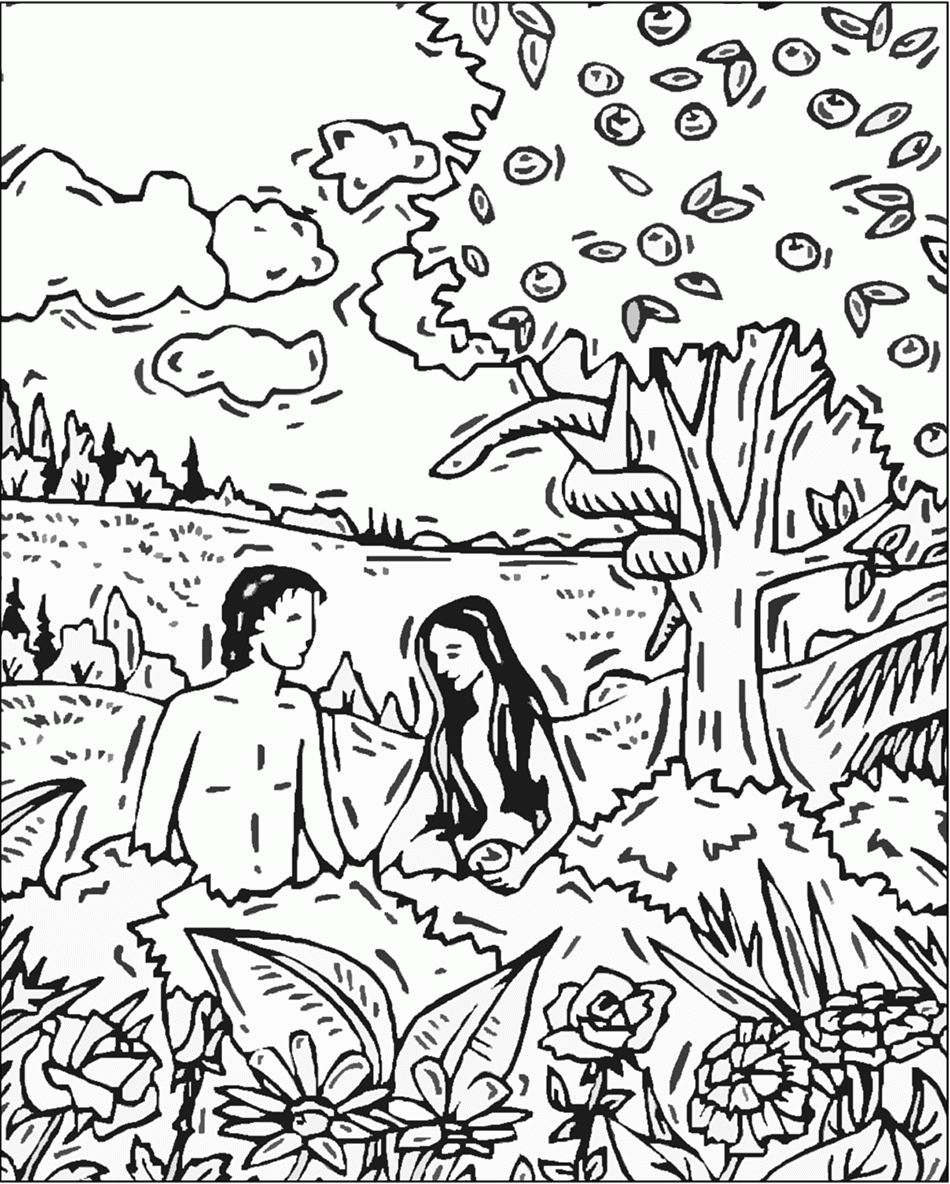 Adam And Eve Coloring Pages Pdf - Coloring Pages For All Ages