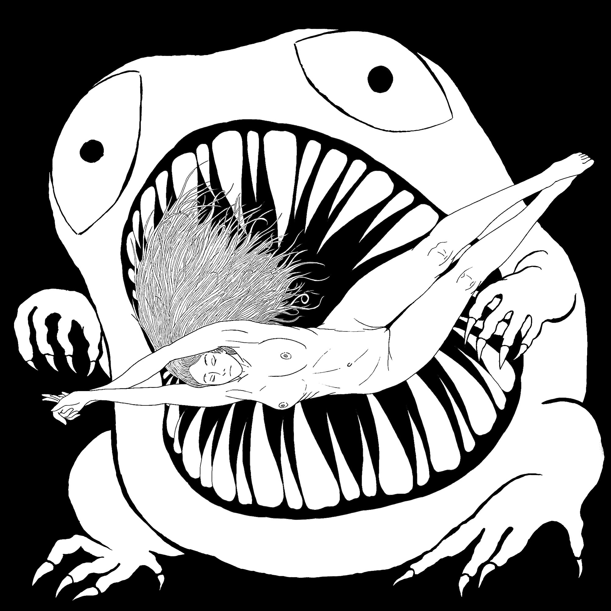 Monster origin - Psychedelic Adult Coloring Pages