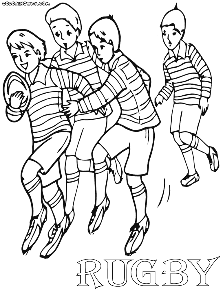 Rugby coloring pages | Coloring pages to download and print