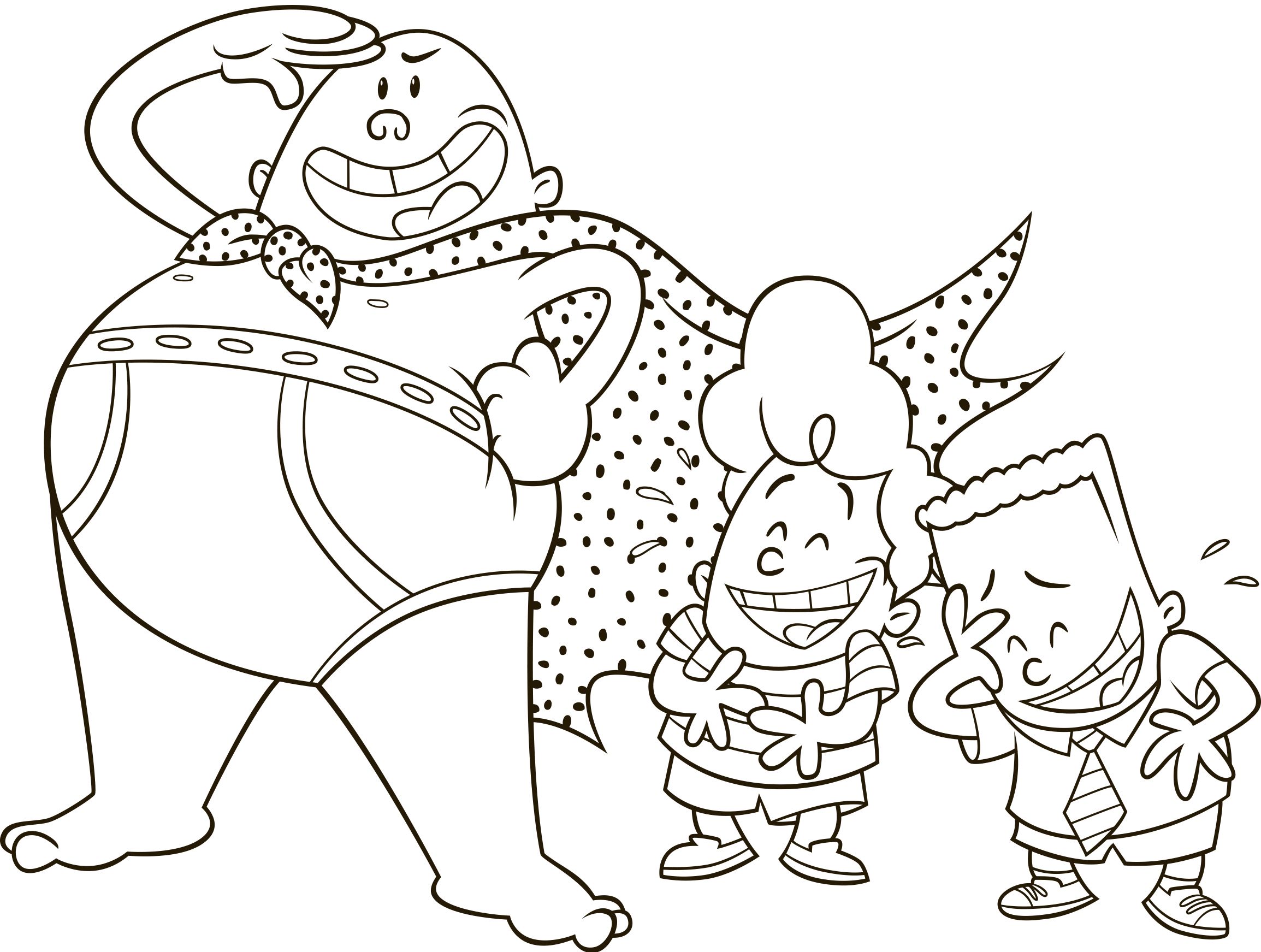 Captain Underpants: The First Epic Movie Movie Night Fun | The Review Wire  | Monster coloring pages, Captain underpants, Cartoon coloring pages
