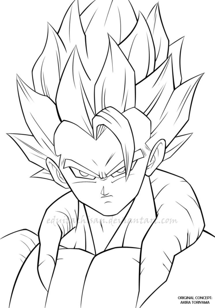 13 Pics of DBZ Gogeta Coloring Pages - Dragon Ball Z Gogeta ...