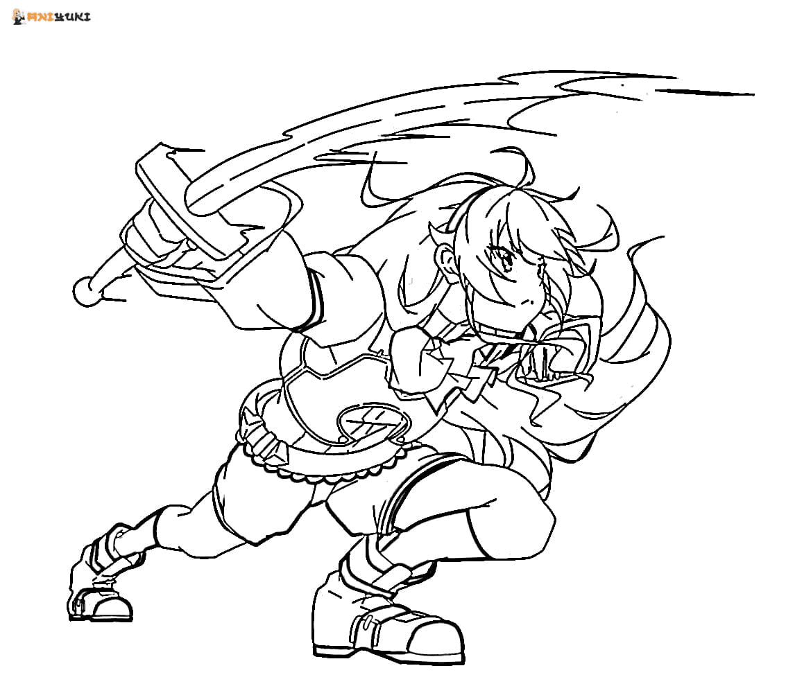 Girl fighting Coloring Page - Free ...
