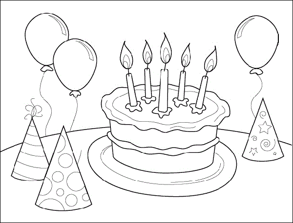 Happy Birthday Coloring Pages ...