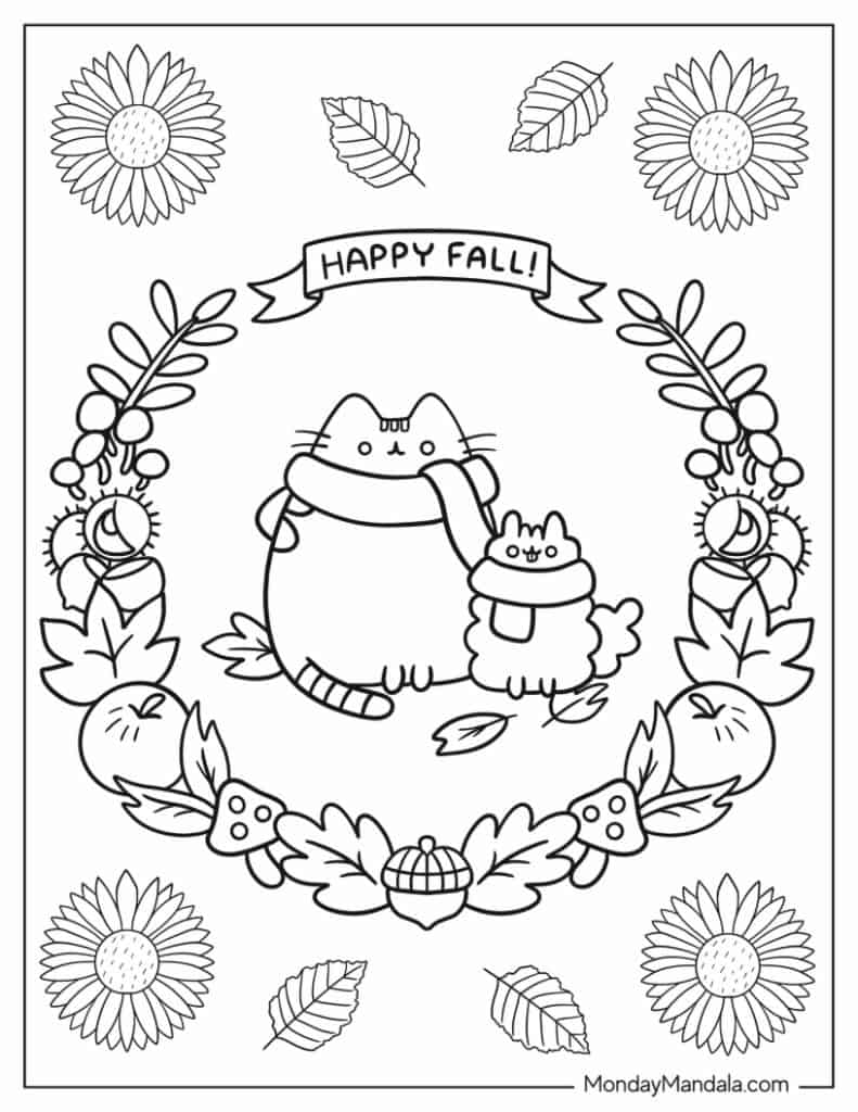 68 Autumn & Fall Coloring Pages (Free ...