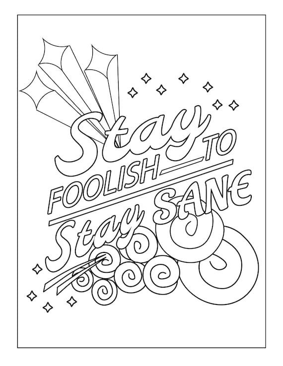 Adult Coloring Page instant Download ...