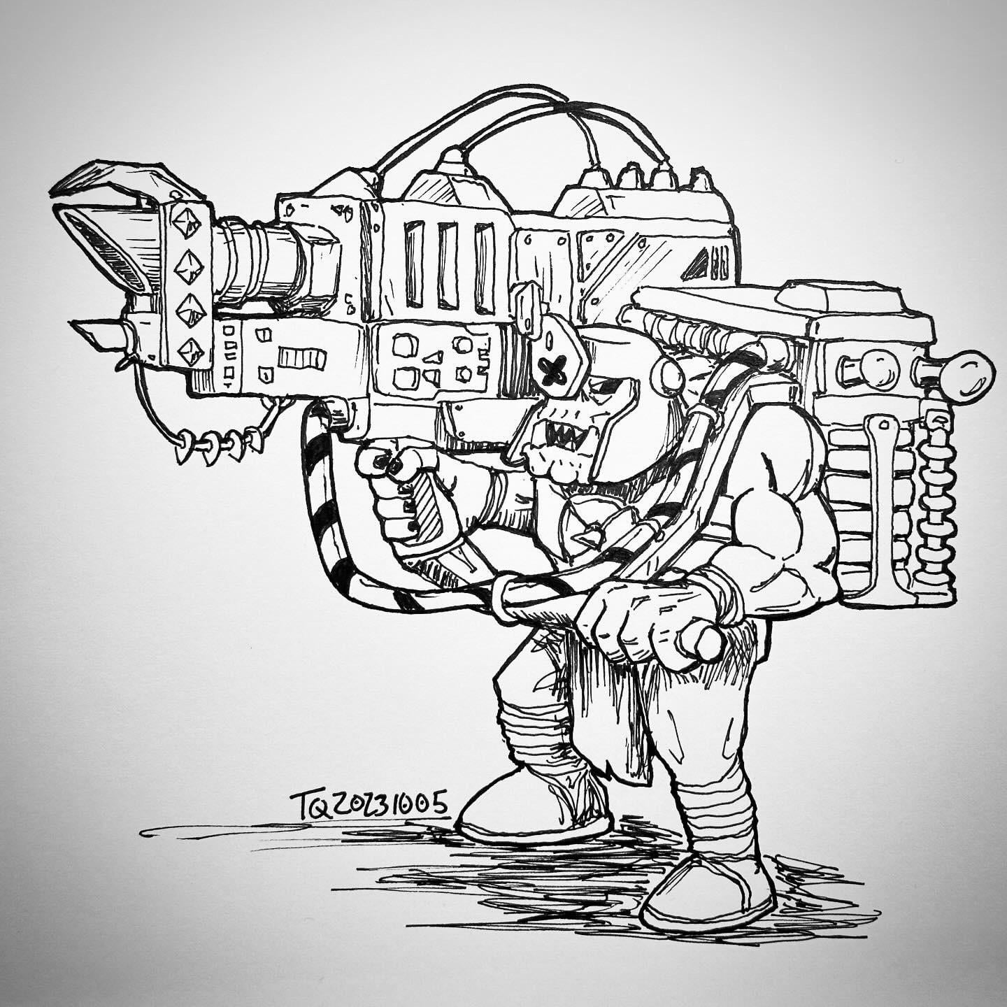 Drawing 31 Orks for Orktober 2023 ...