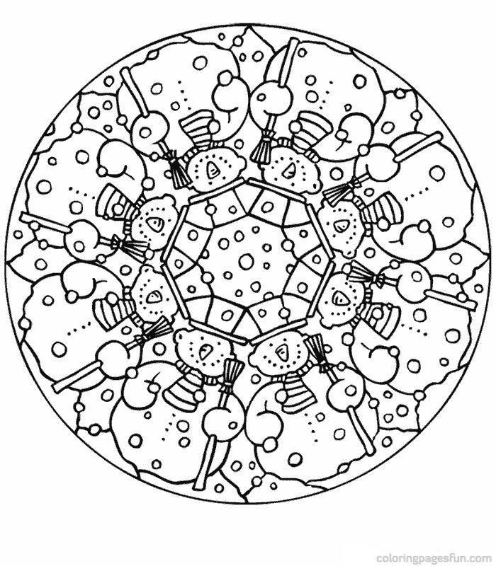 Christmas Mandalas - Coloring Pages for Kids and for Adults