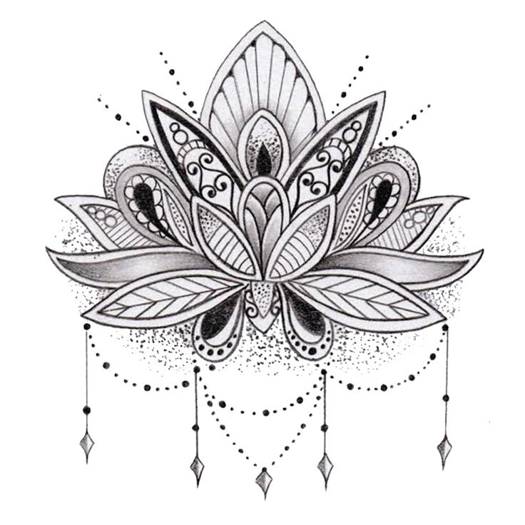 lotus flower mandala coloring pages - Google Search | Tattoos ...