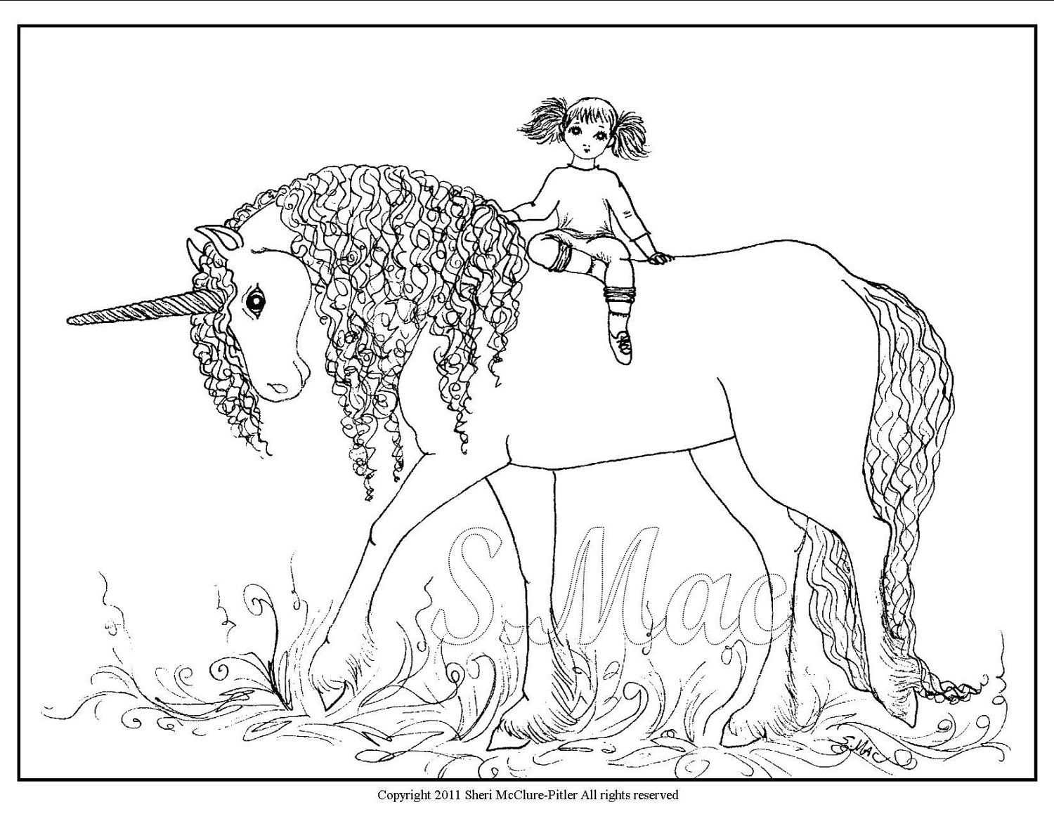 Unicorn Coloring Pages For Girls (18 Pictures) - Colorine.net | 25345
