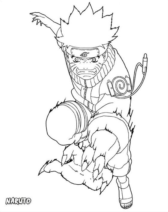 Angry Naruto Coloring Page - Free Printable Coloring Pages for Kids