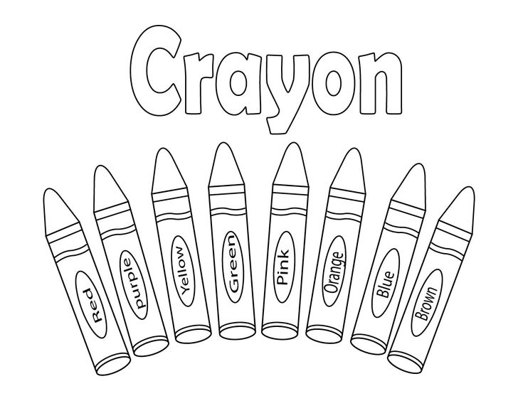 Interesting Crayon Coloring Pages Printable for Kids and preschooler. Crayon  color pecils of color r… | Coloring pages, Dinosaur coloring pages, Free coloring  pages