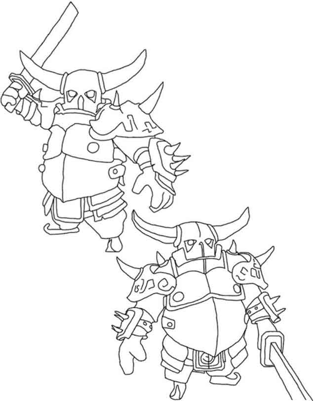 11 Best Free Printable Clash of Clans Coloring Pages For Kids