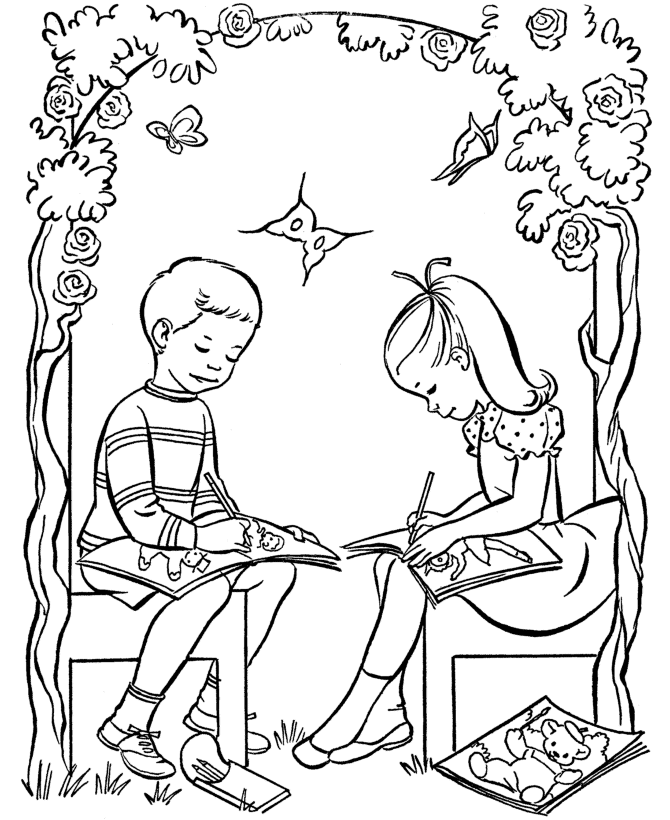 Easter Kids Coloring Pages - Free Printable Easter Activity ...