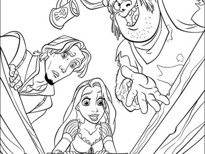 Free & Easy To Print Tangled Coloring Pages - Tulamama