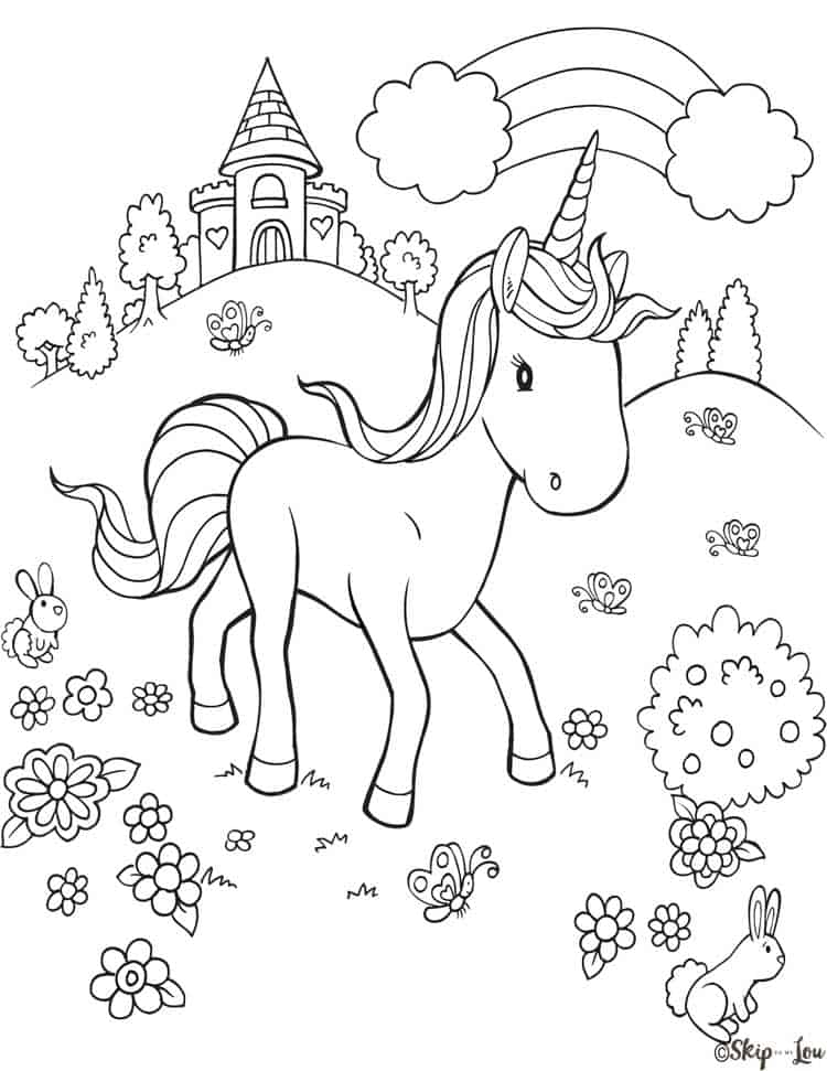 15 Magical Unicorn Coloring Pages {Print for Free} | Skip To My Lou