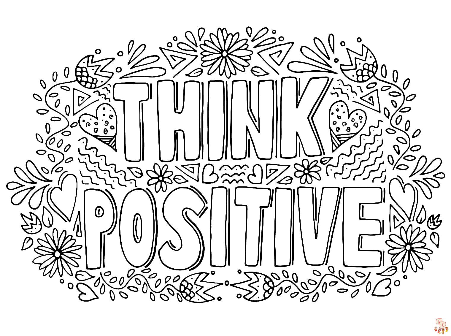 Printable Positive Coloring Pages Free ...