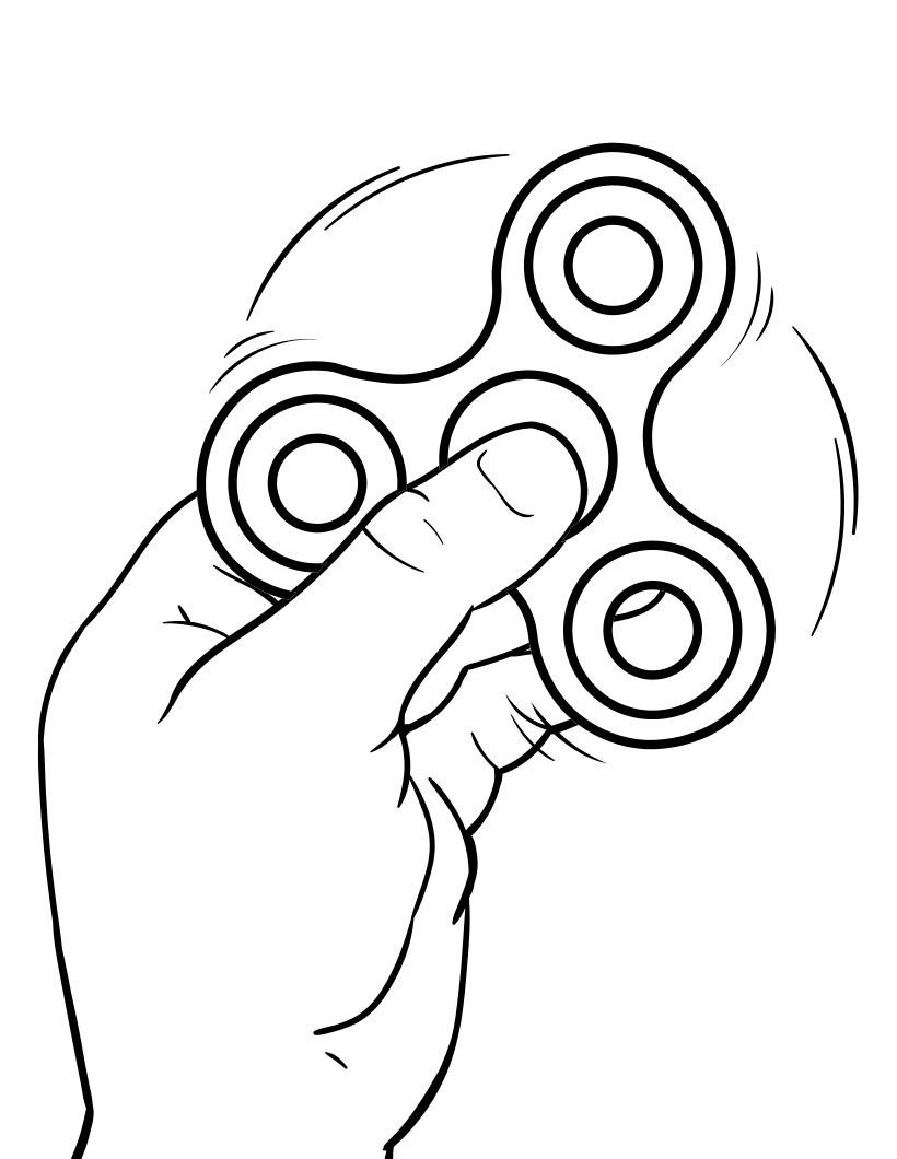 Fidget Spinner Coloring Pages - Best Coloring Pages For Kids