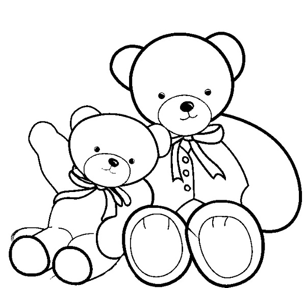 big and small colouring sheet - Clip Art Library