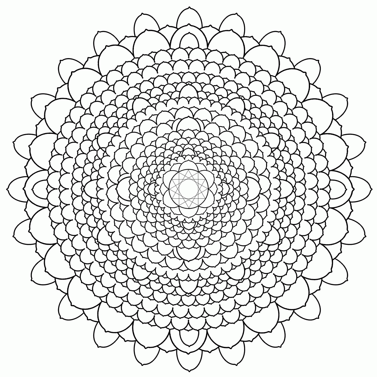 Free Difficult Flower Coloring Pages, Download Free Difficult Flower  Coloring Pages png images, Free ClipArts on Clipart Library