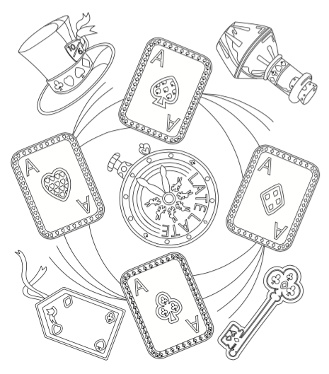 Coloring books, Alice in wonderland, Disney coloring pages